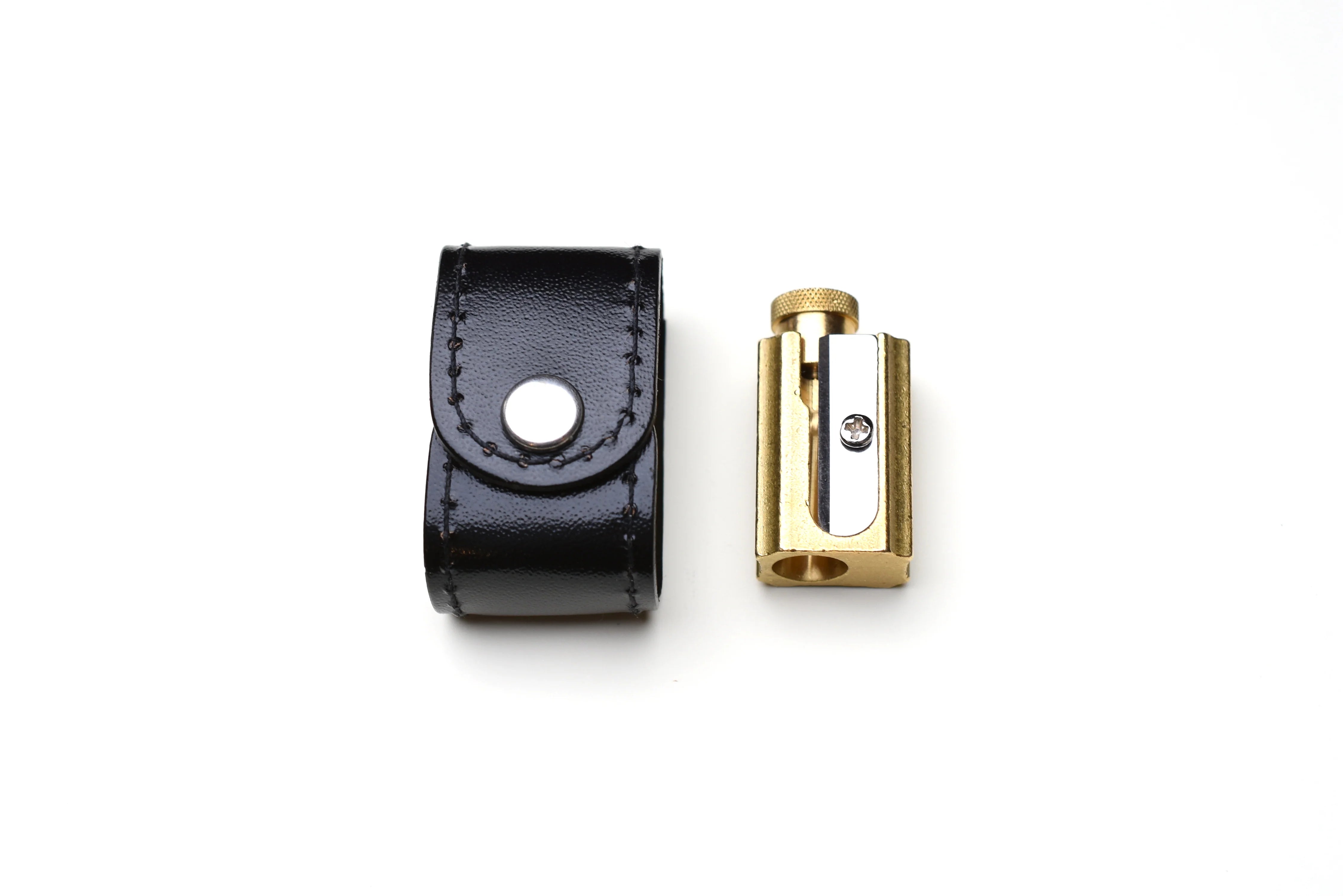 Dux Brass Pencil Sharpener with Case