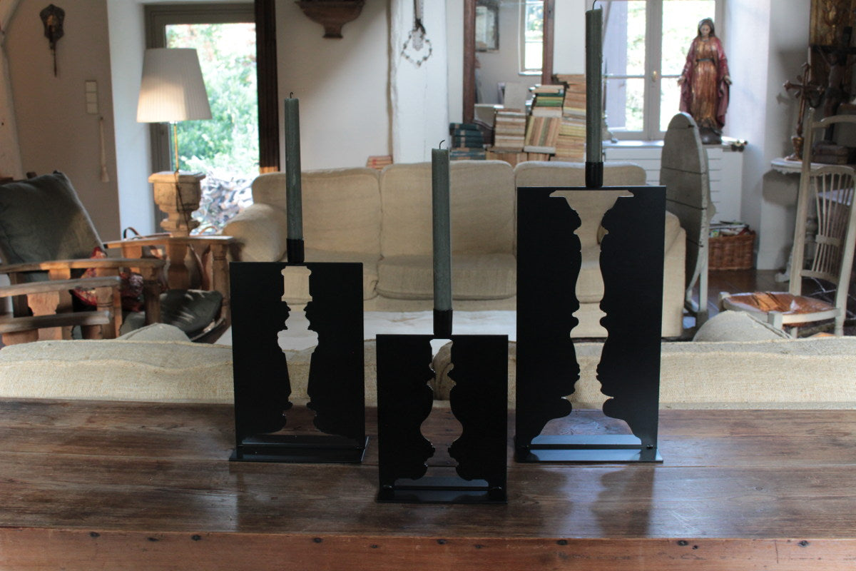Openwork Candle Holder Set