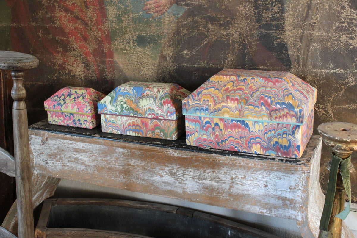 Marbled Parisian Headwear Boxes