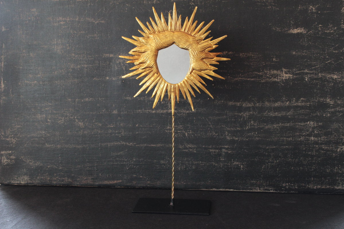 Versailles Sun Mask Mirror With Stand
