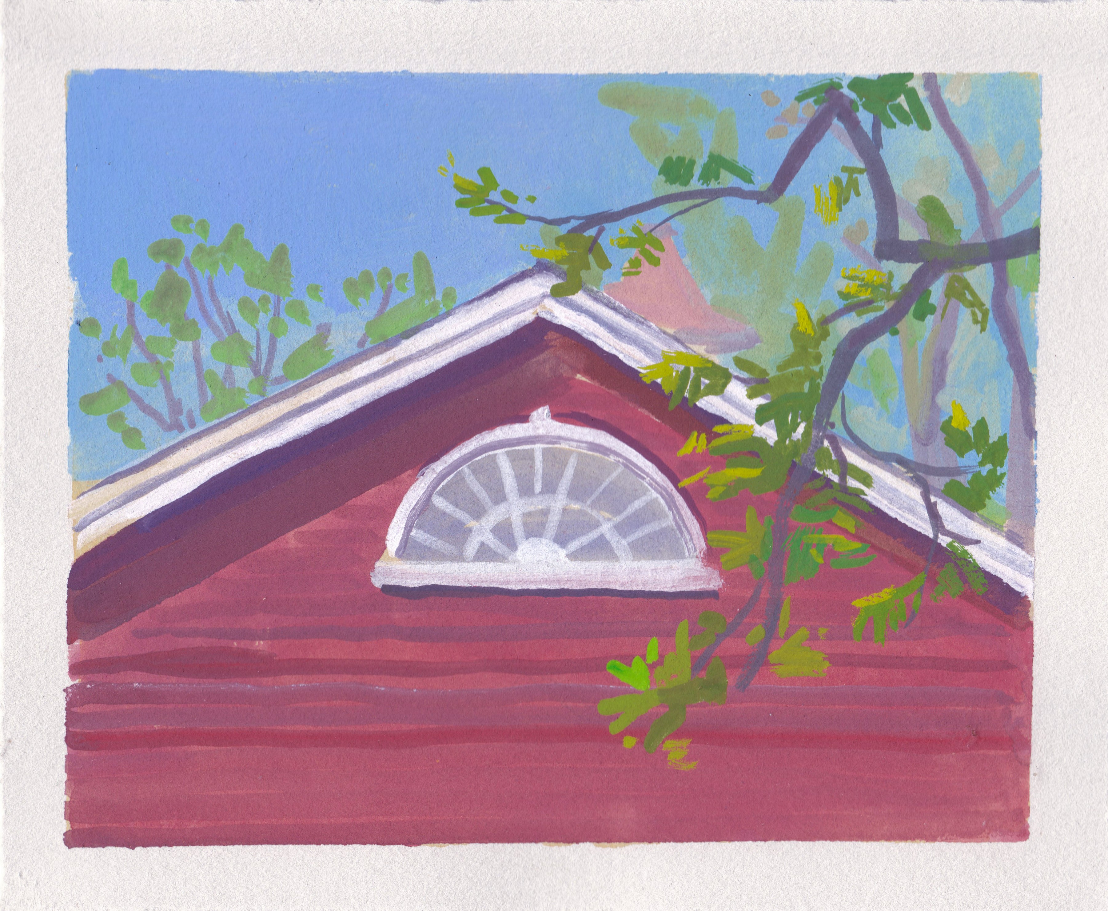 Red Barn Window