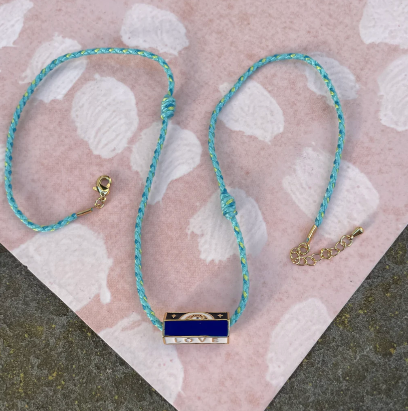 Love Charm Braided Necklace