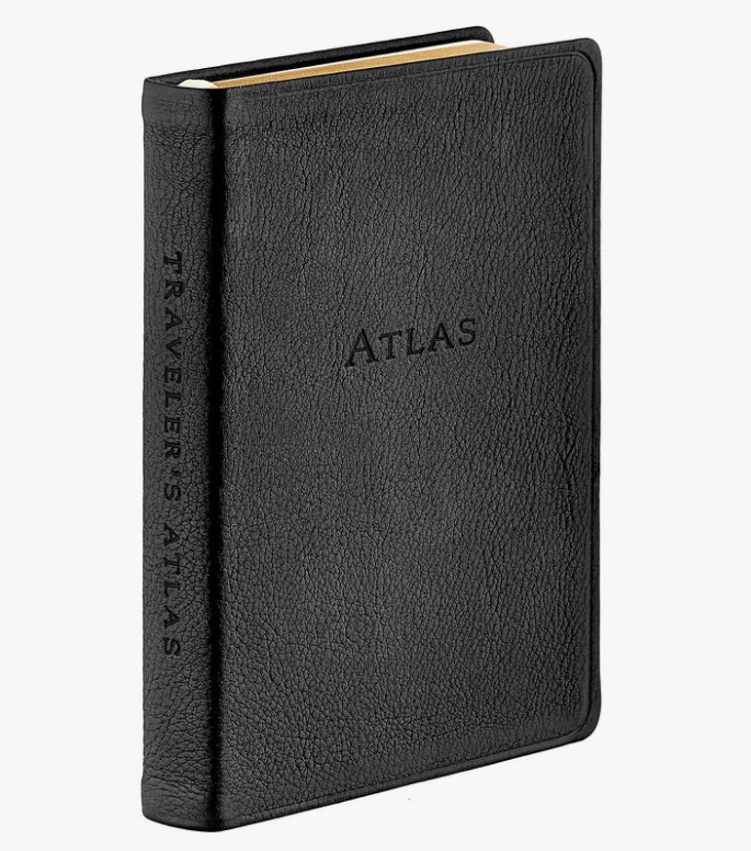 Traveler's Mini Leather Bound Atlas