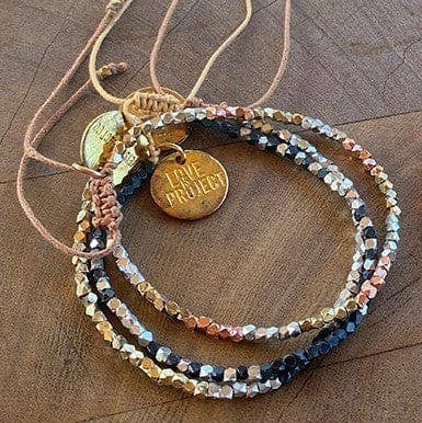 Fair-trade Kali Ombre Bracelet | Gold + Silver