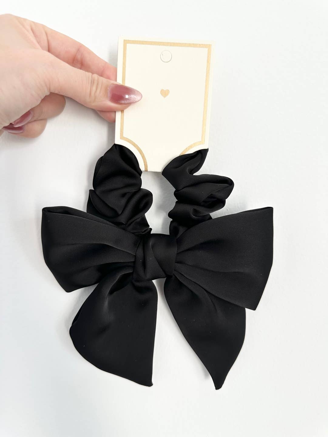 Satin Bow Scrunchie