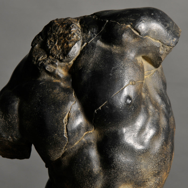 Reproduction Black Apollo Torso Statue