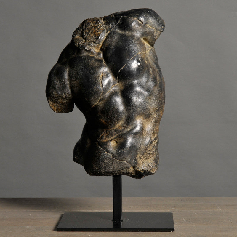 Reproduction Black Apollo Torso Statue