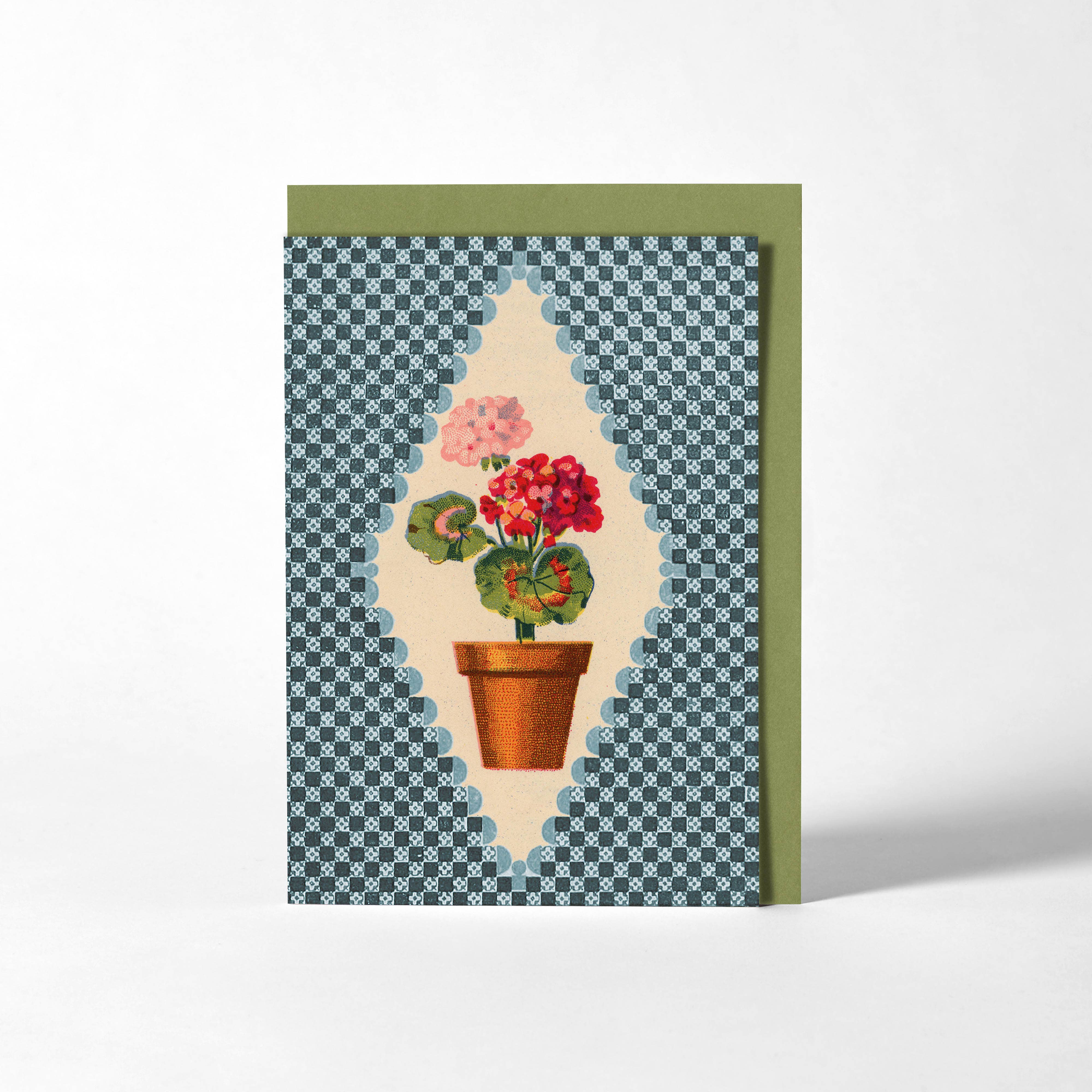Greetings Card - Geranium