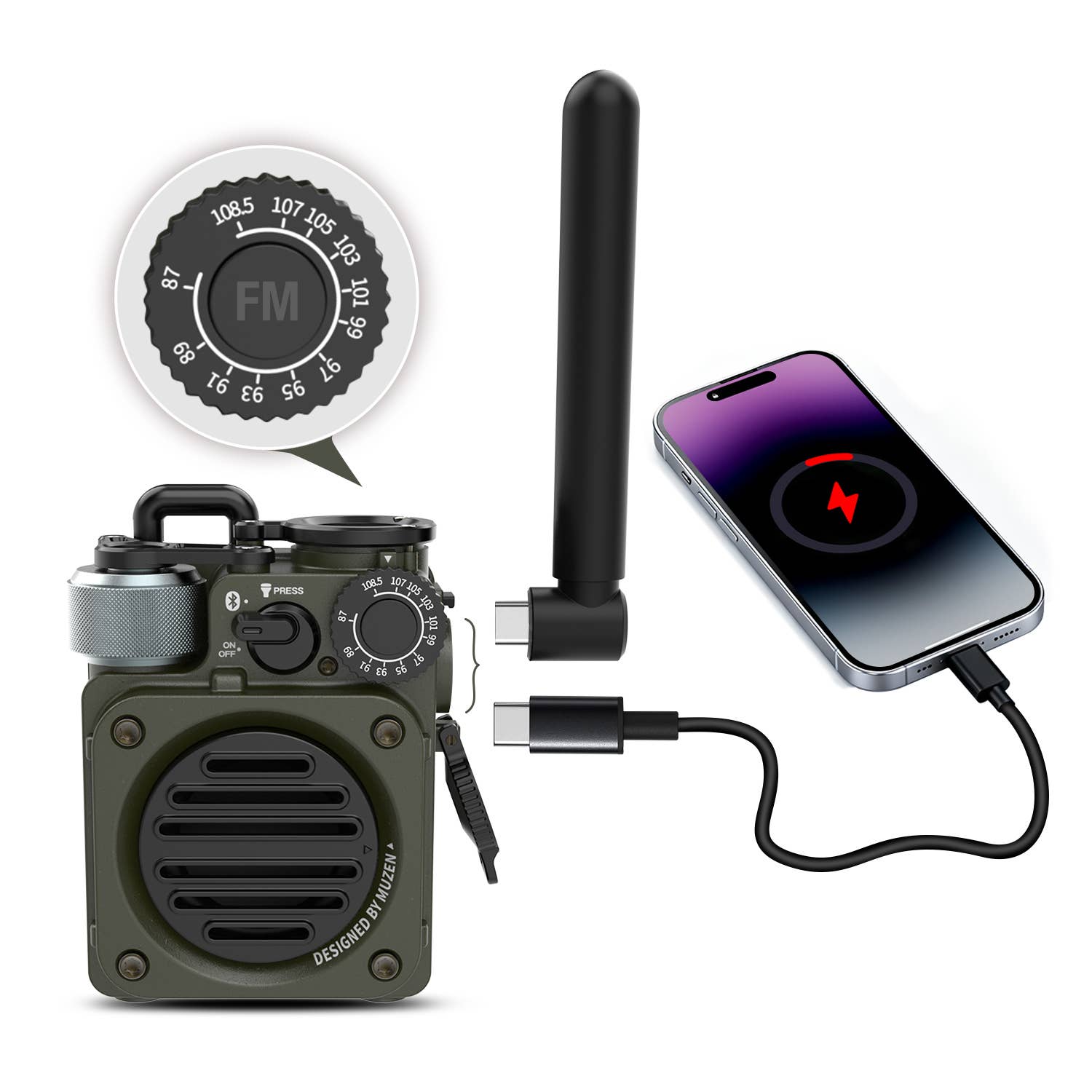 MUZEN Wild Mini 3.0 Outdoor Portable Bluetooth Speaker