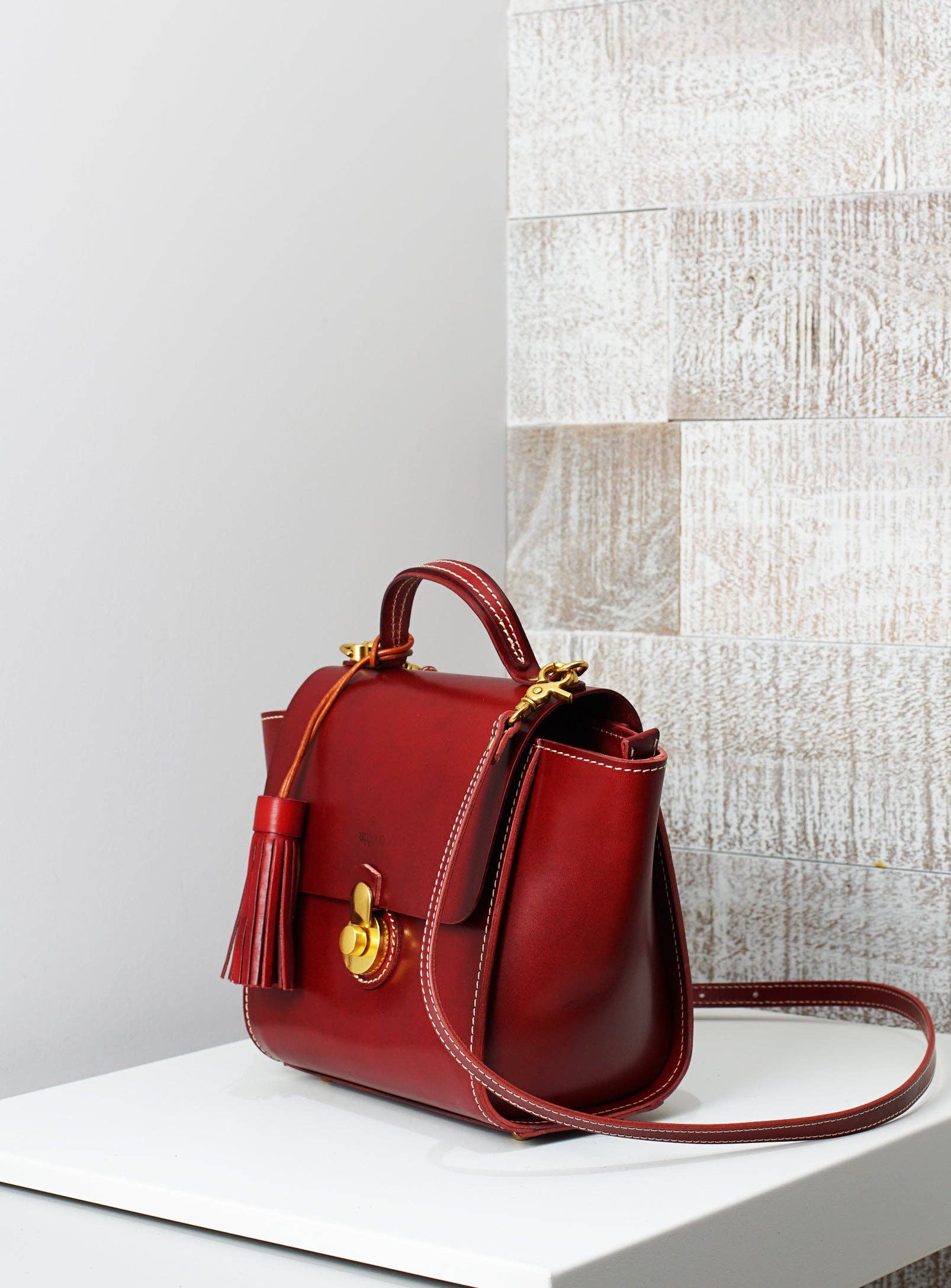 Vive 2.0 Classic Top Handle Satchel - Ruby