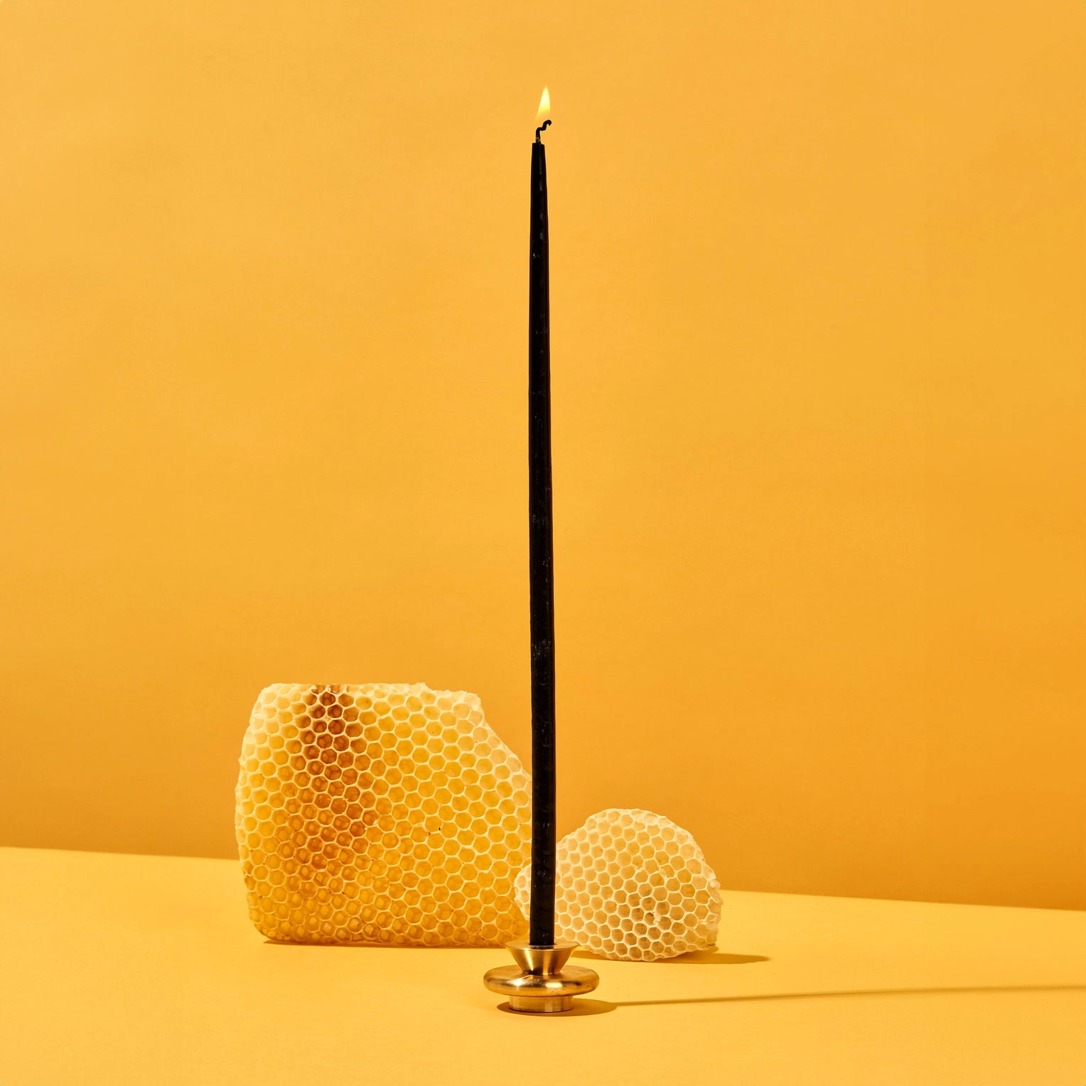 Thin Beeswax Candle Pack | Black