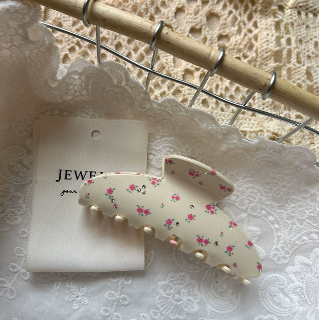 Vintage Flower Hair Claws