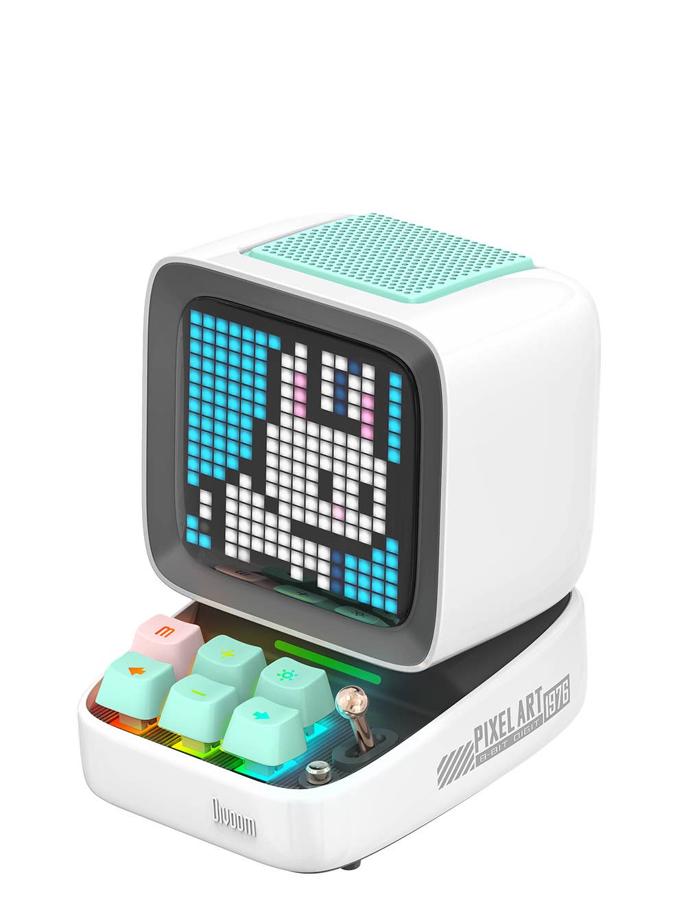 SPEAKER - WHITE DITOO PRO BLUETOOTH SPEAKER - PIXELS