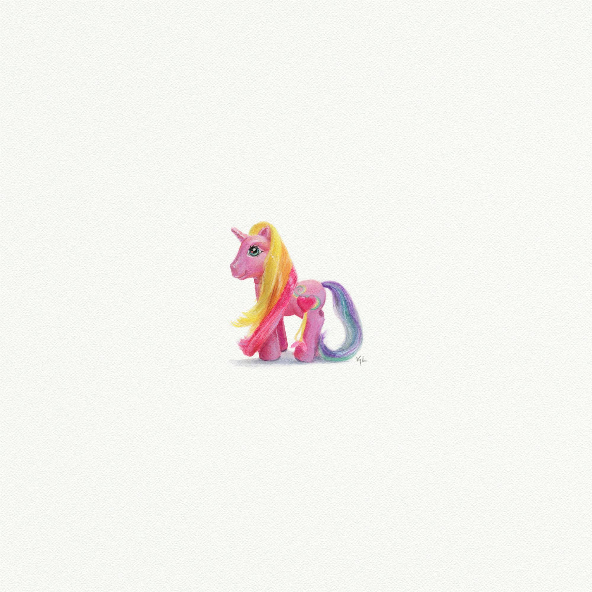 My Little Pony Miniature Watercolor Painting - Art Print