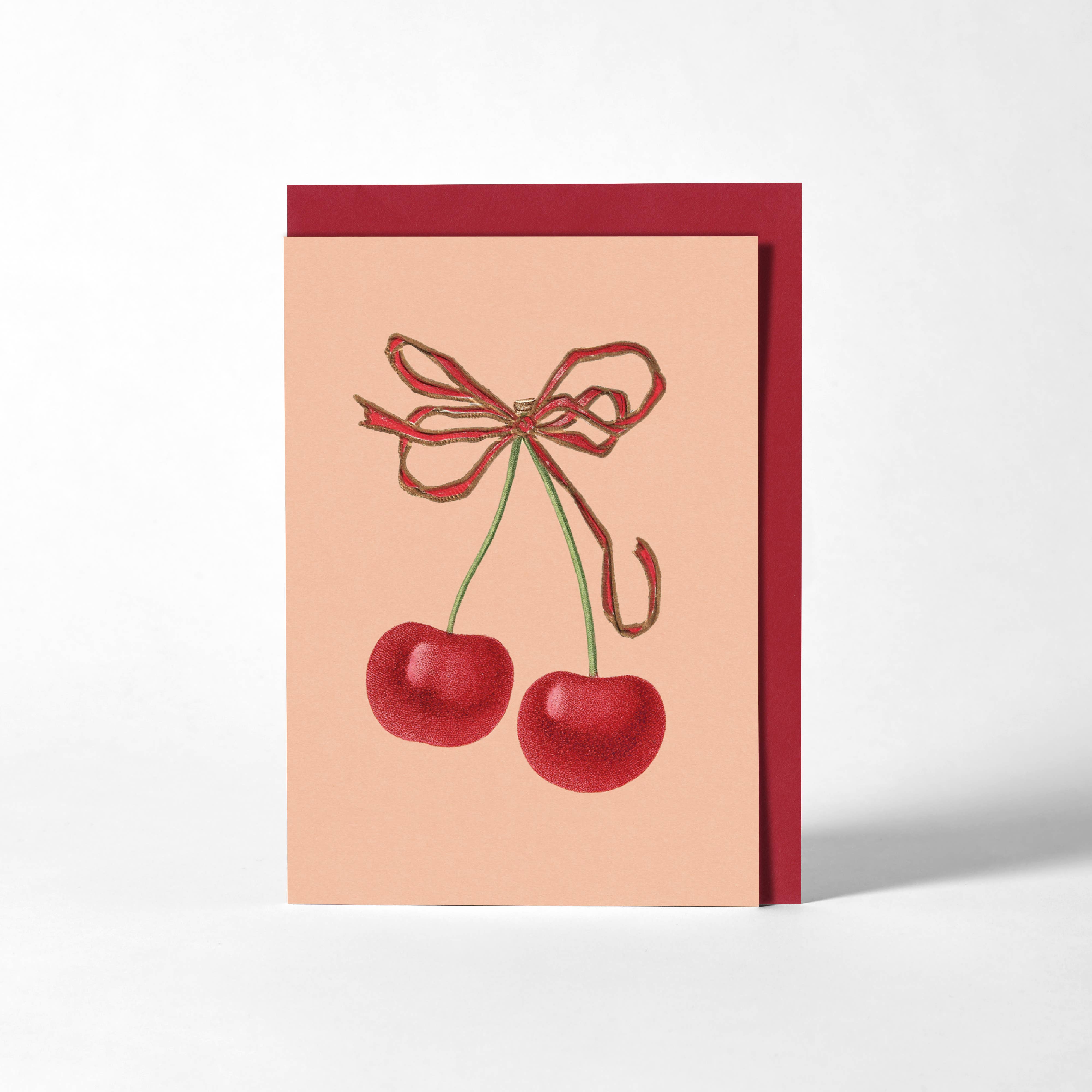 Greetings Card - Cherries