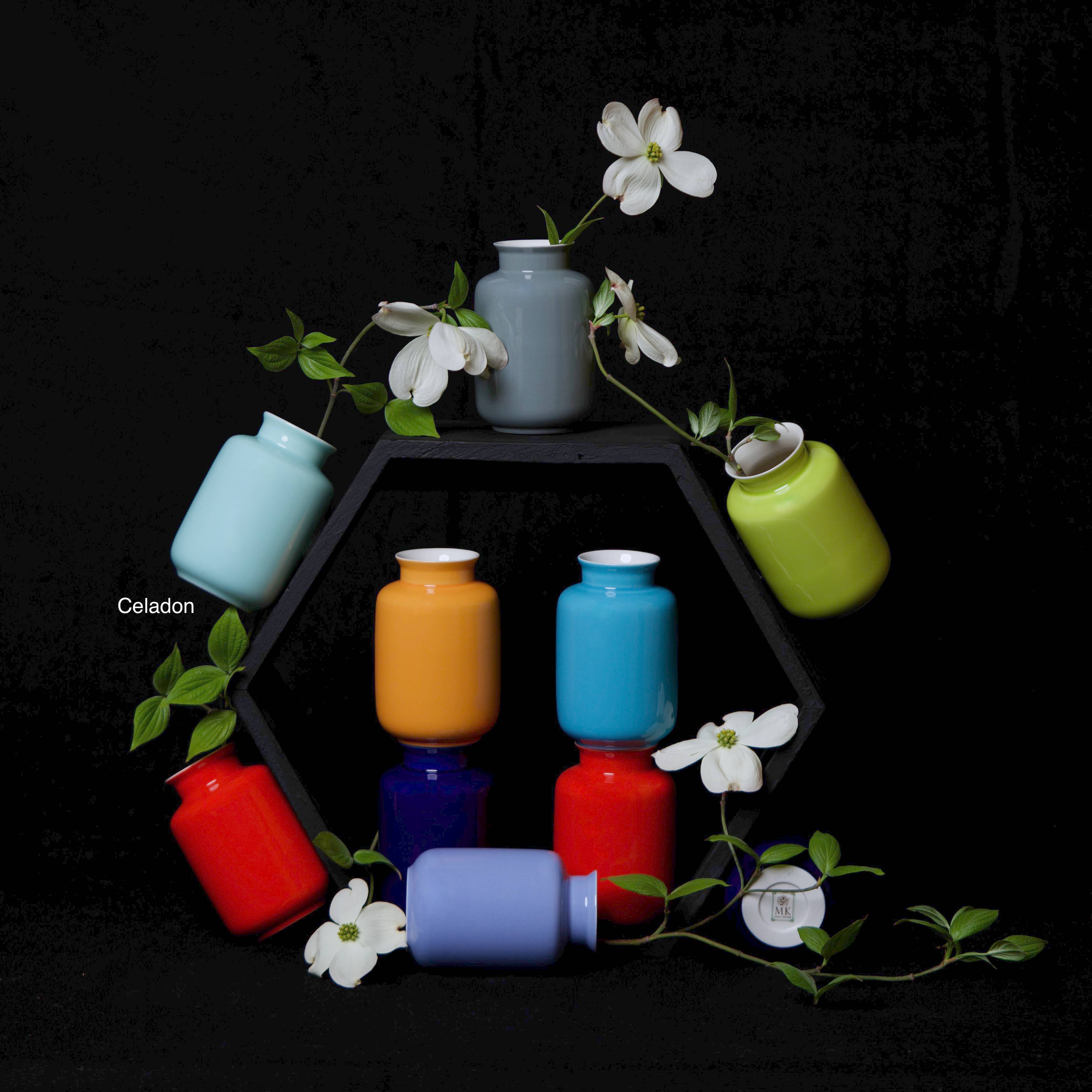 Glossy Porcelain Mini Milk Jar Vase