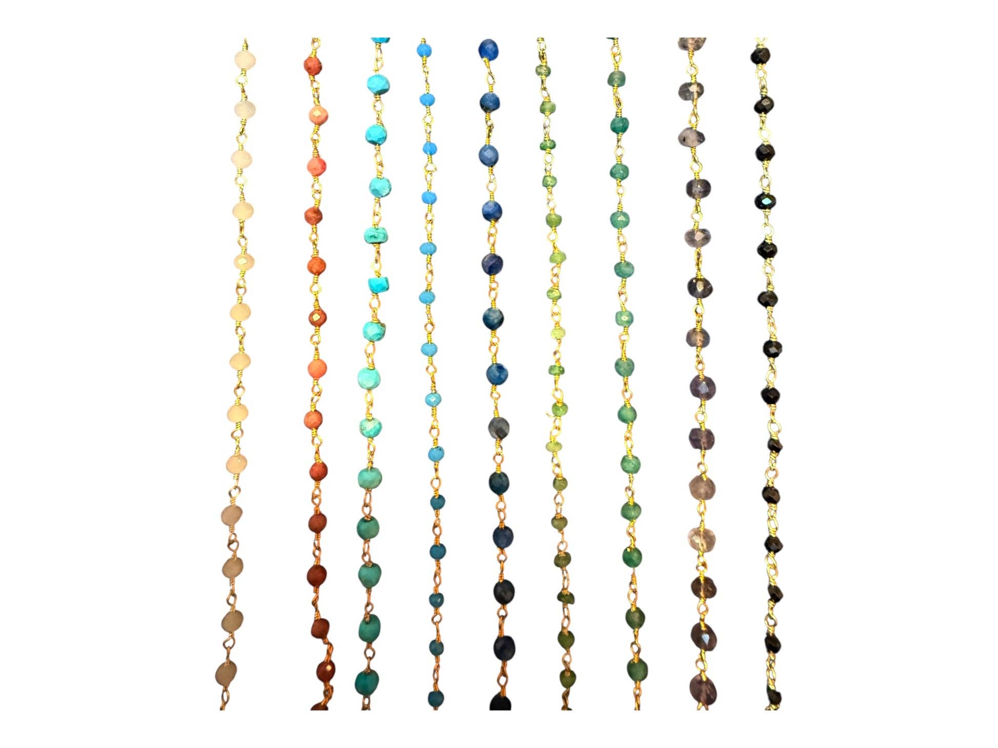 Wire Wrap Gemstone Charm Holder Necklace w/ Extender