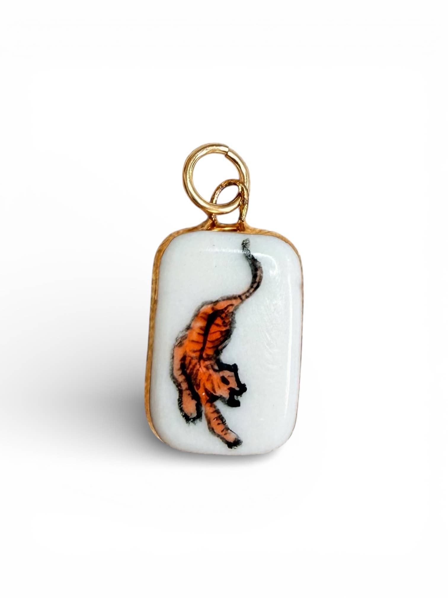 Orange Tiger Charm 