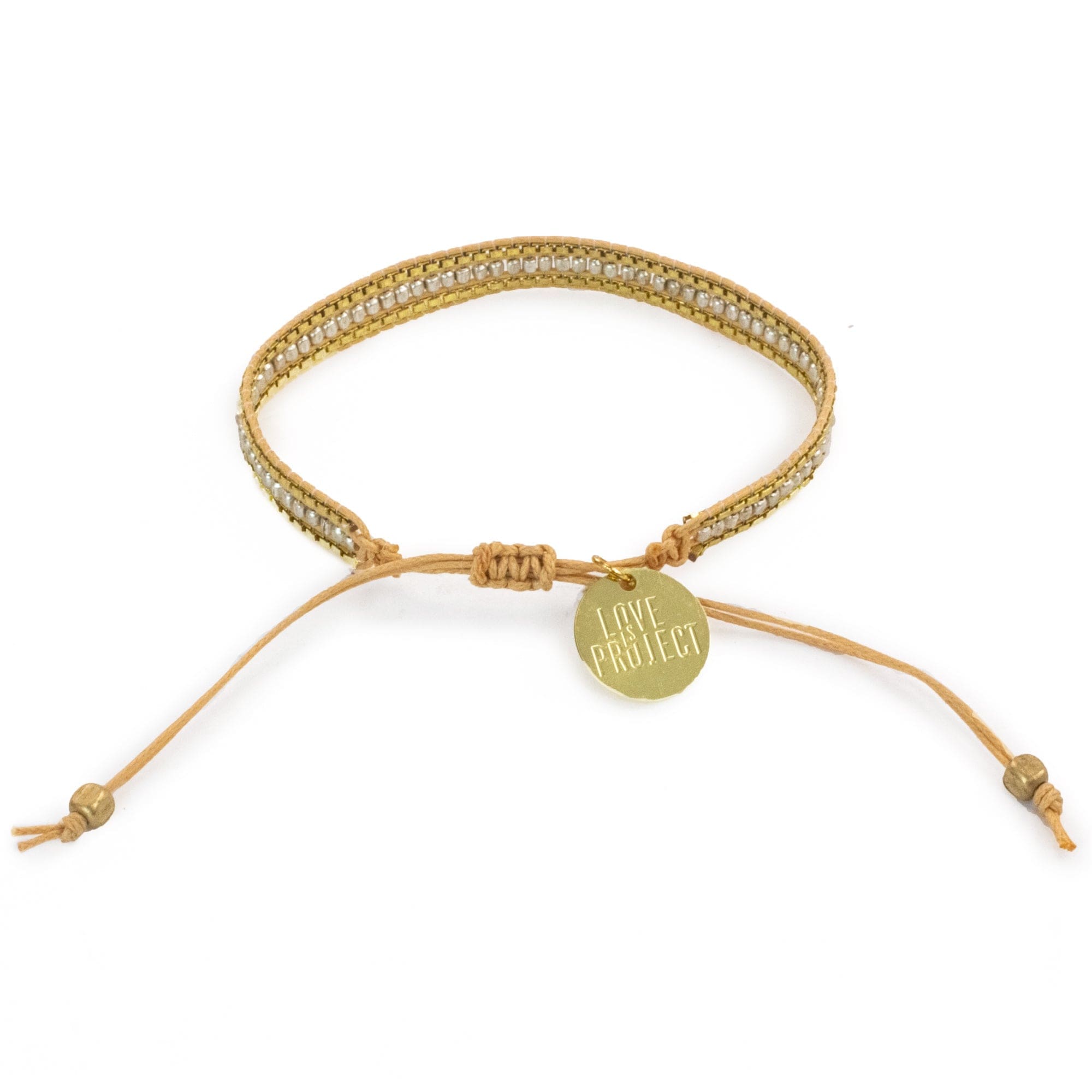 Fair-trade Skinny Diwali Bracelet | Silver Light