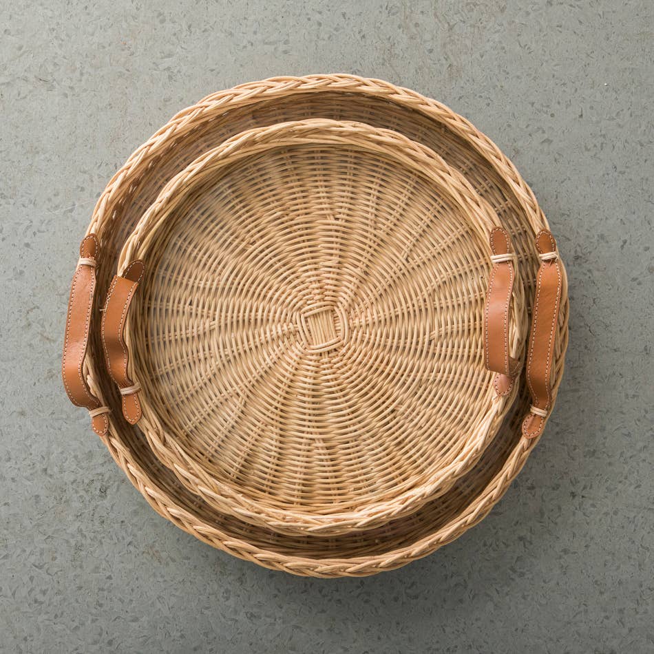 Rattan Round Tray Sevilla