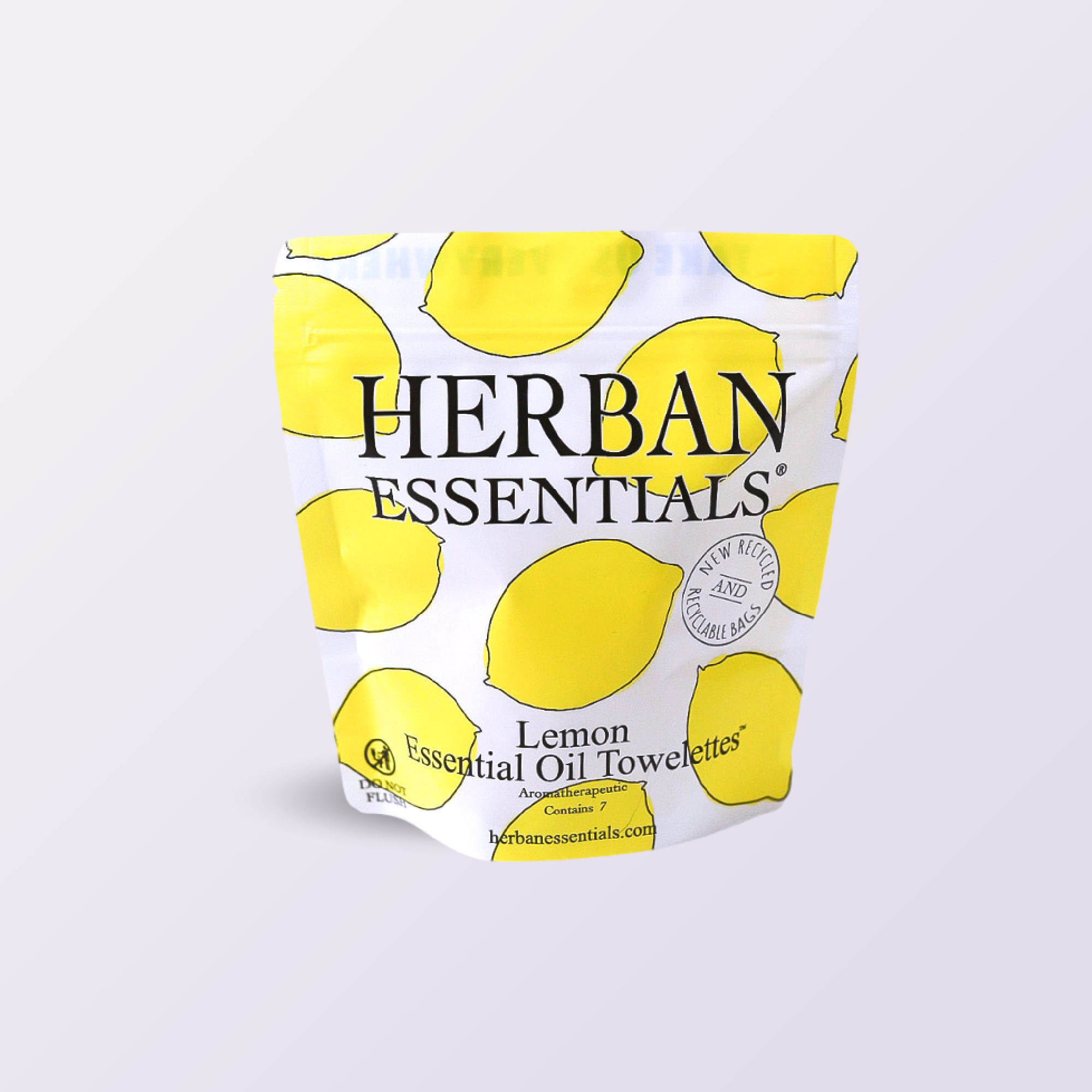 Lemon Towelettes - 7 Individual Essential Oil Wipes