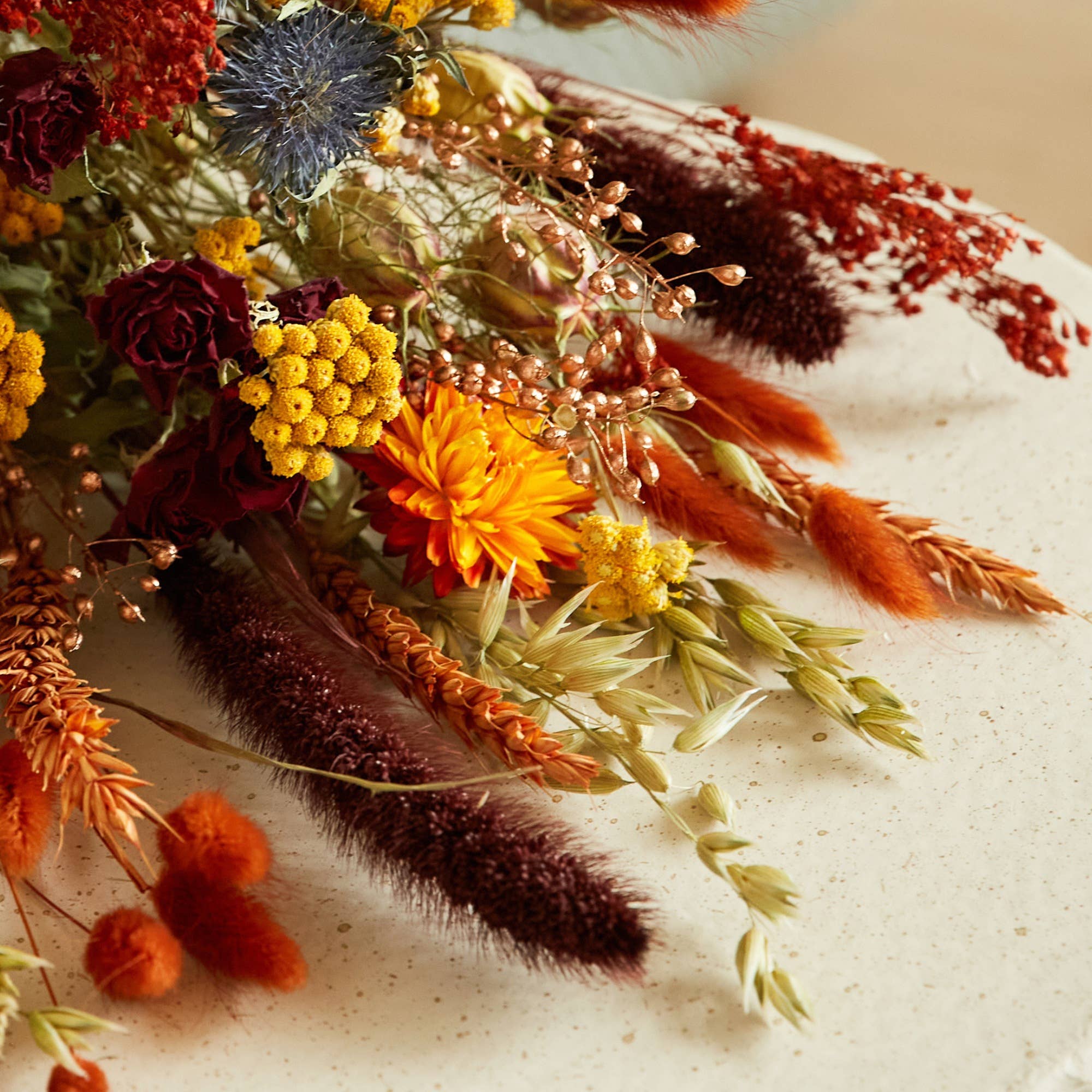 Small Dried Flower Harvest Field Bouquet