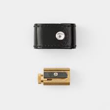 Dux Brass Pencil Sharpener with Case