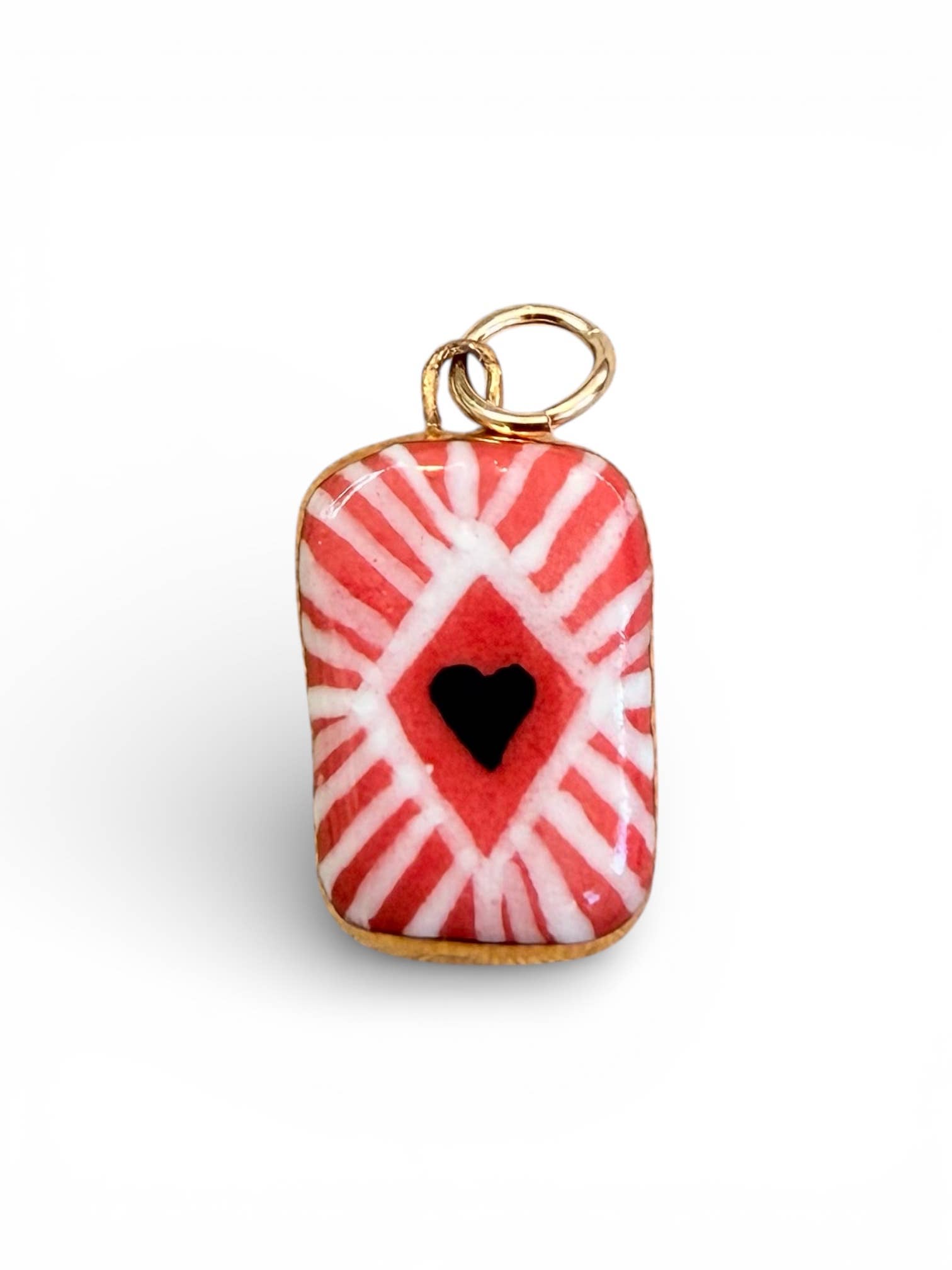 Shining Heart Diamond Charm 