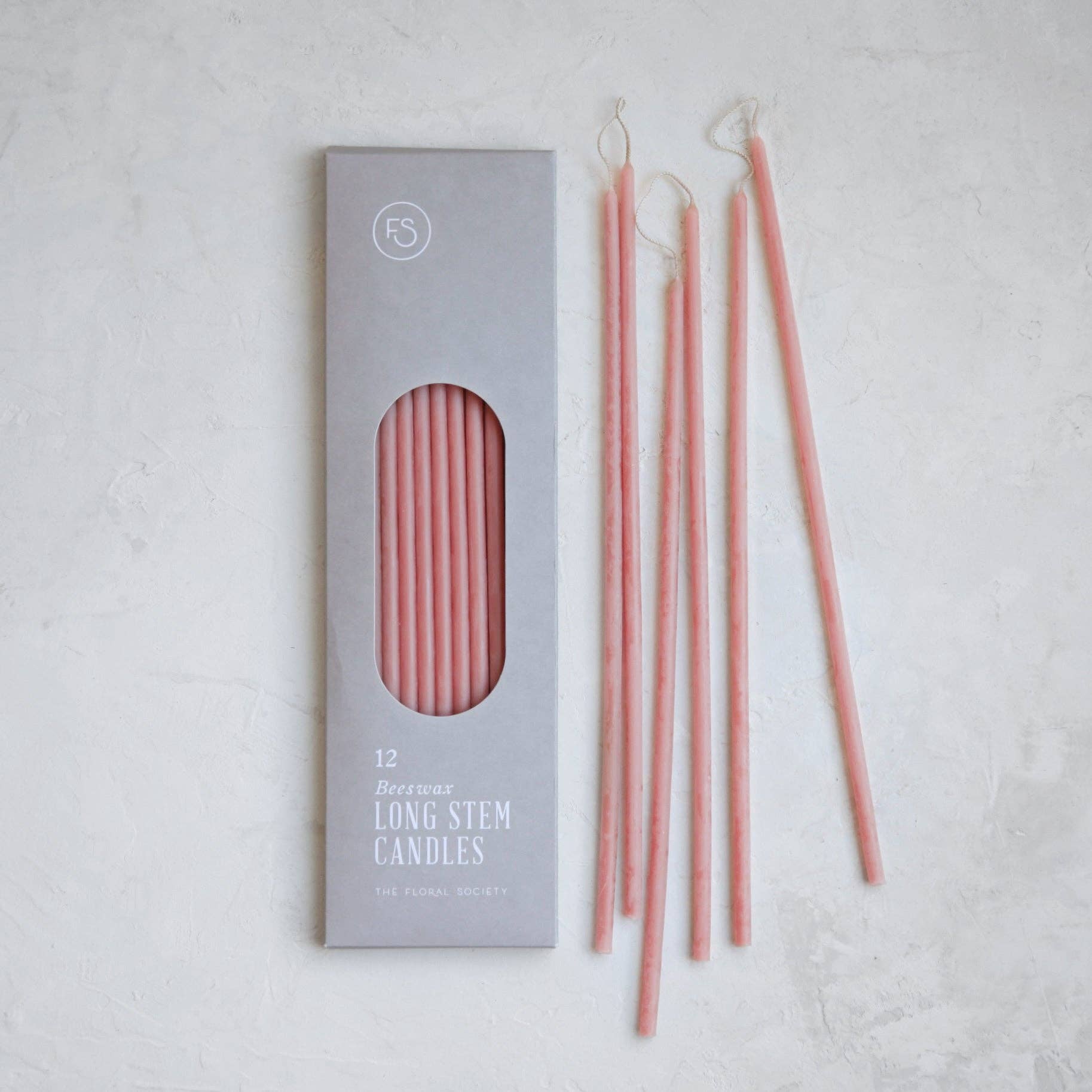 13.5" Beeswax Dipped Long Stem Candles