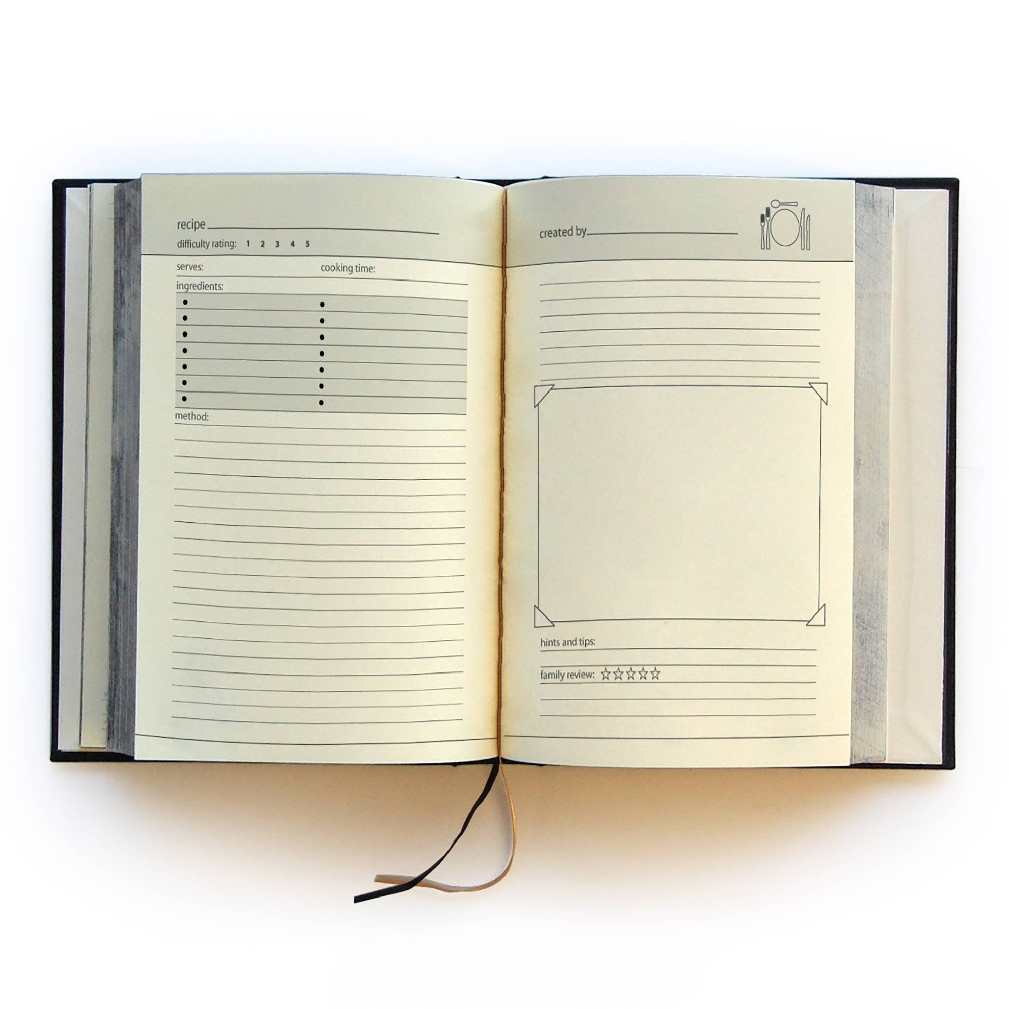 The Family Cookbook | Blank Cookbook for Family Recipes