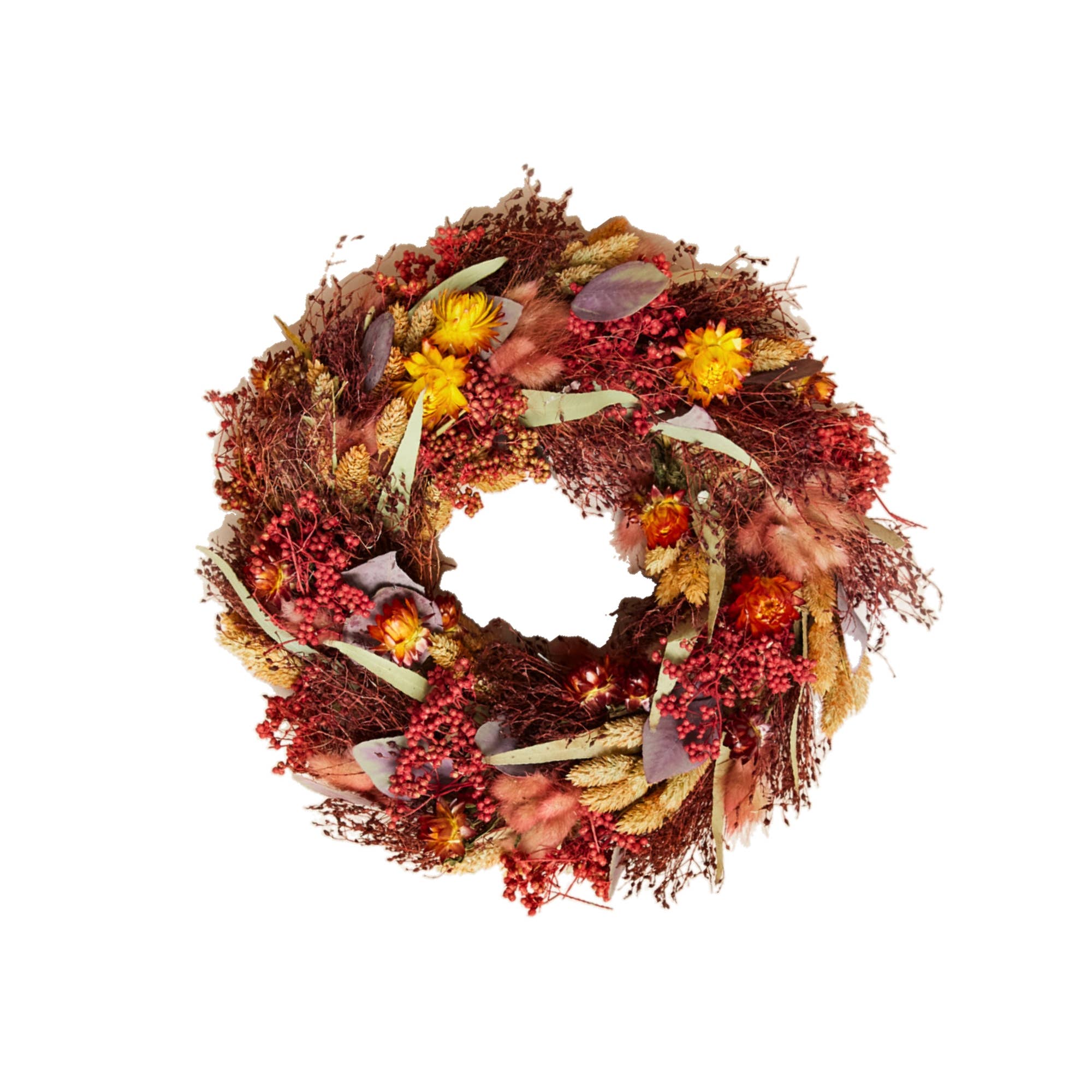 Dried Flower Holiday Wreath