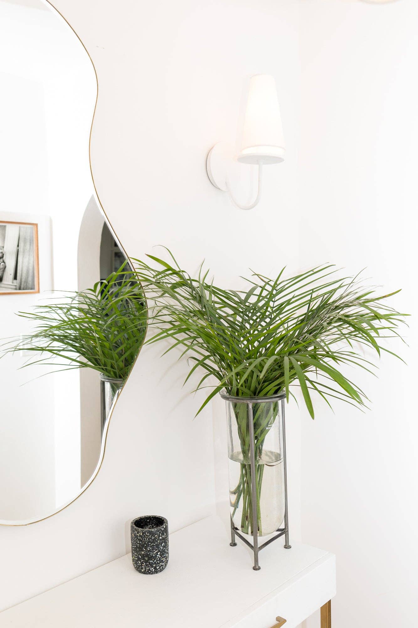 Glass Vase with Stand