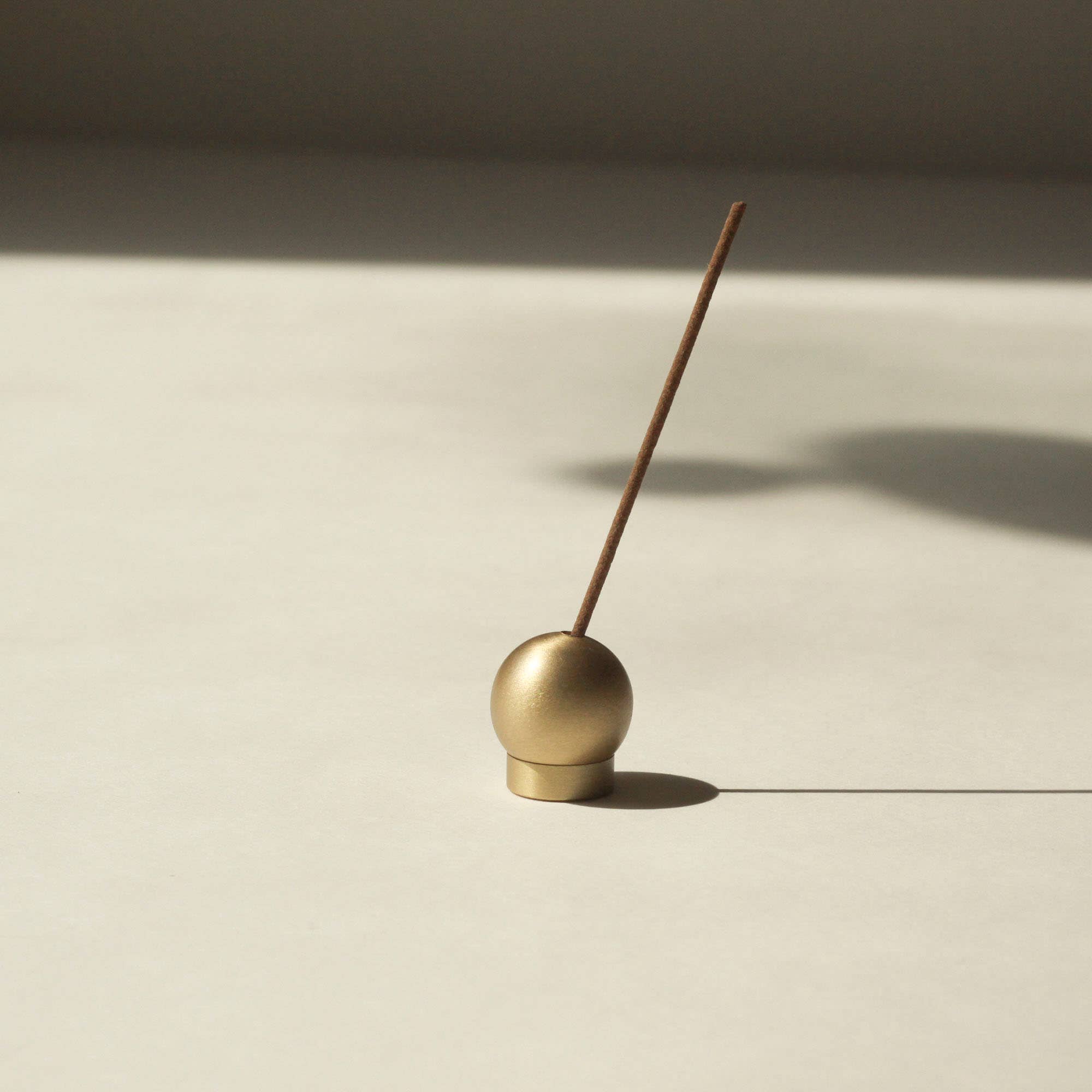 Swivel Sphere Brass Incense Holder