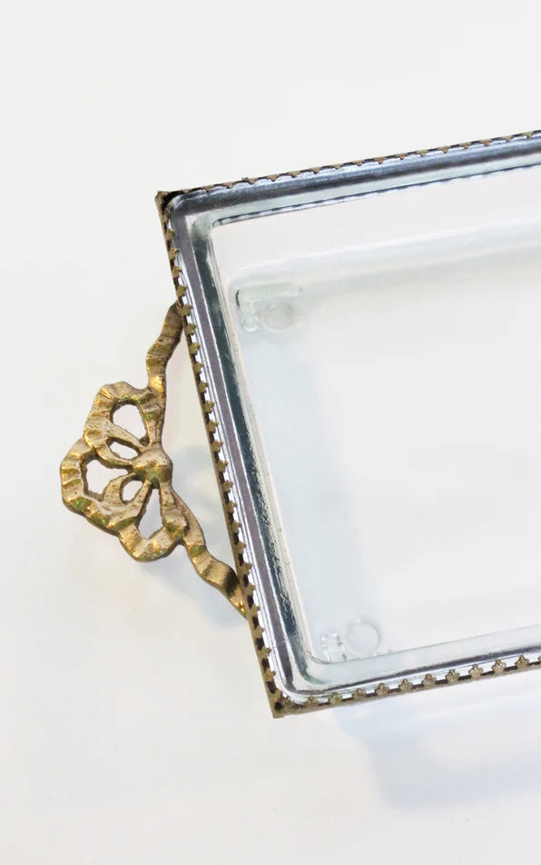 Long Victorian Brass Tray