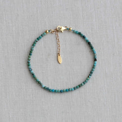 Three bead colors laid side by side
