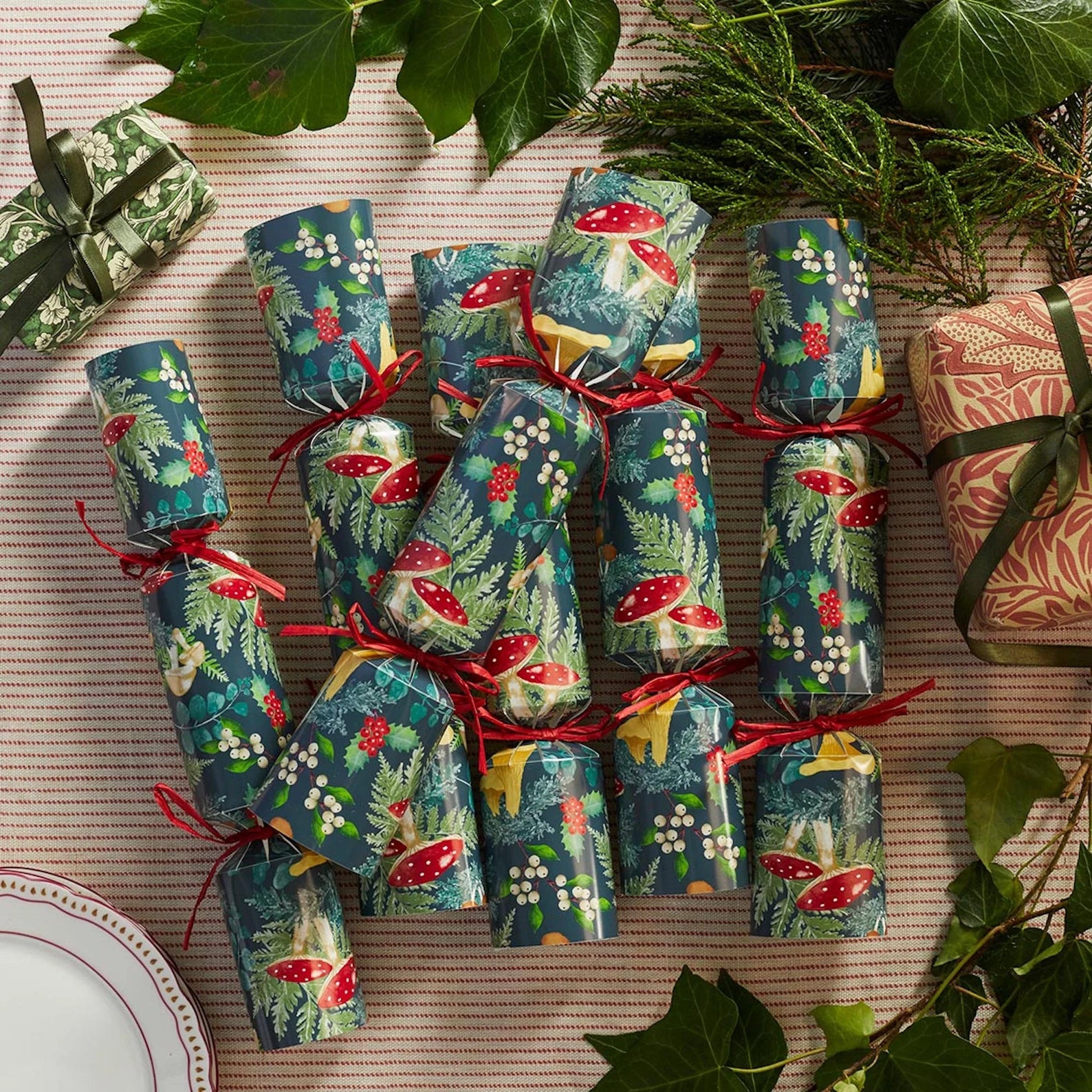 Mushroom Forest Holiday Crackers