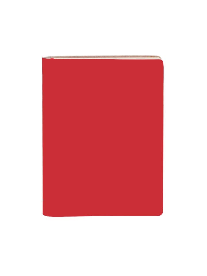 Eco Scarlet Recycled Large Leather Notebook