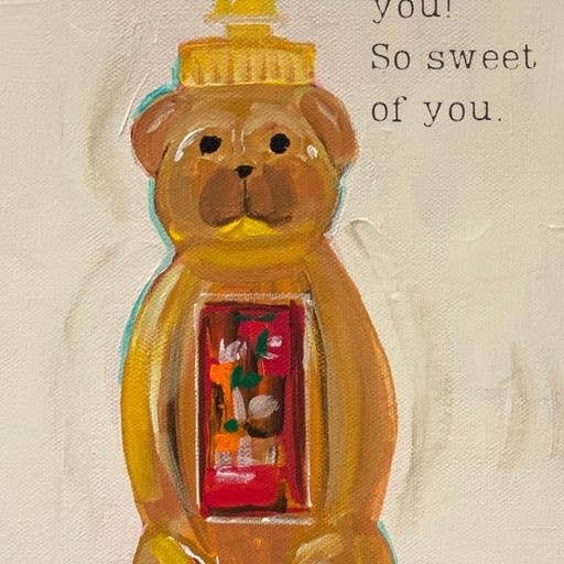 Thank You Honeybear Greeting Card