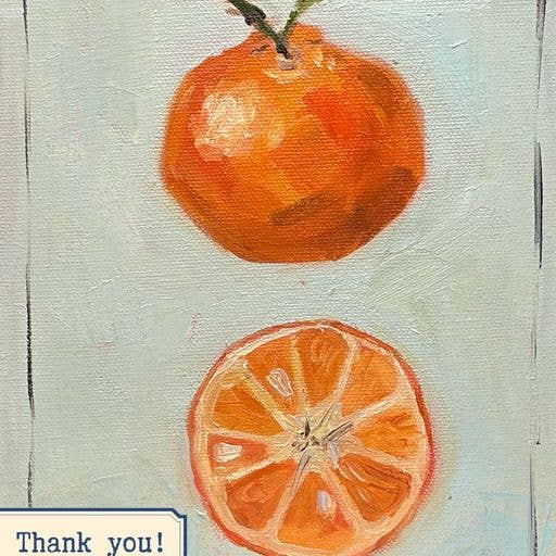 Thank You Oranges Greeting Card