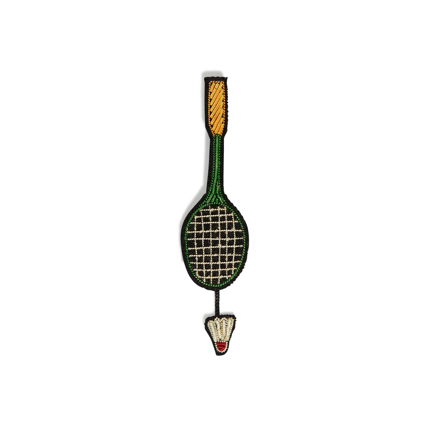 Badminton Embroidered Pin