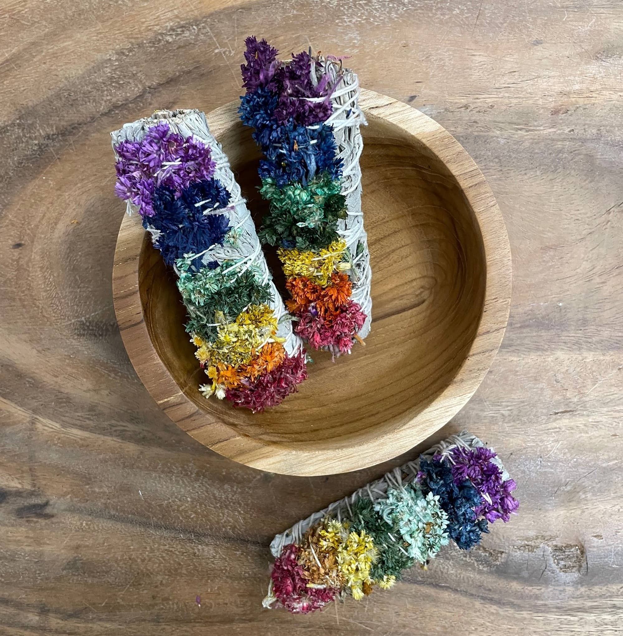 Rainbow Sage Smudge Sticks