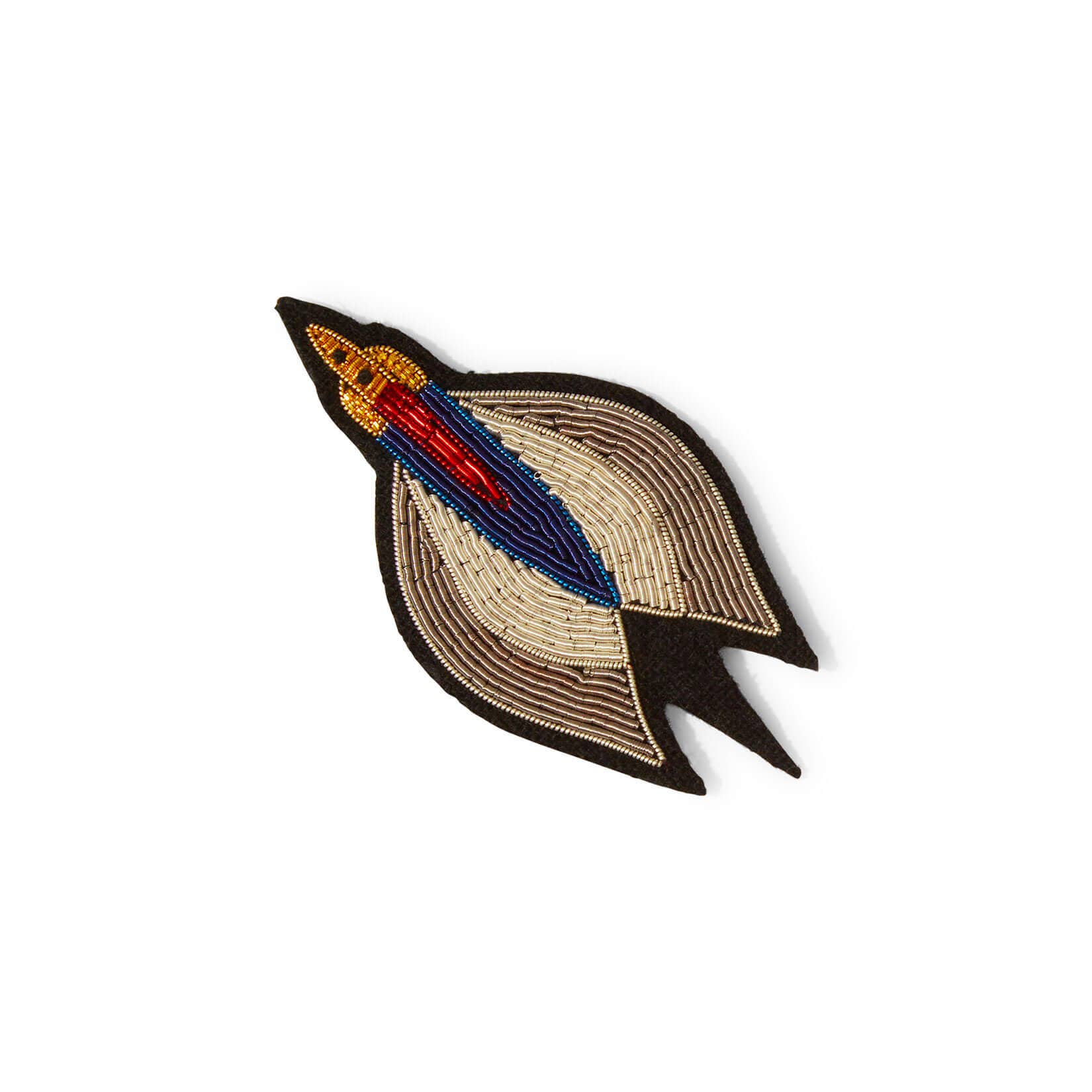 Spaceship Embroidered Pin