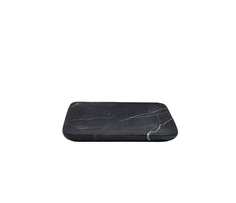 Rounded Black Marble Dish