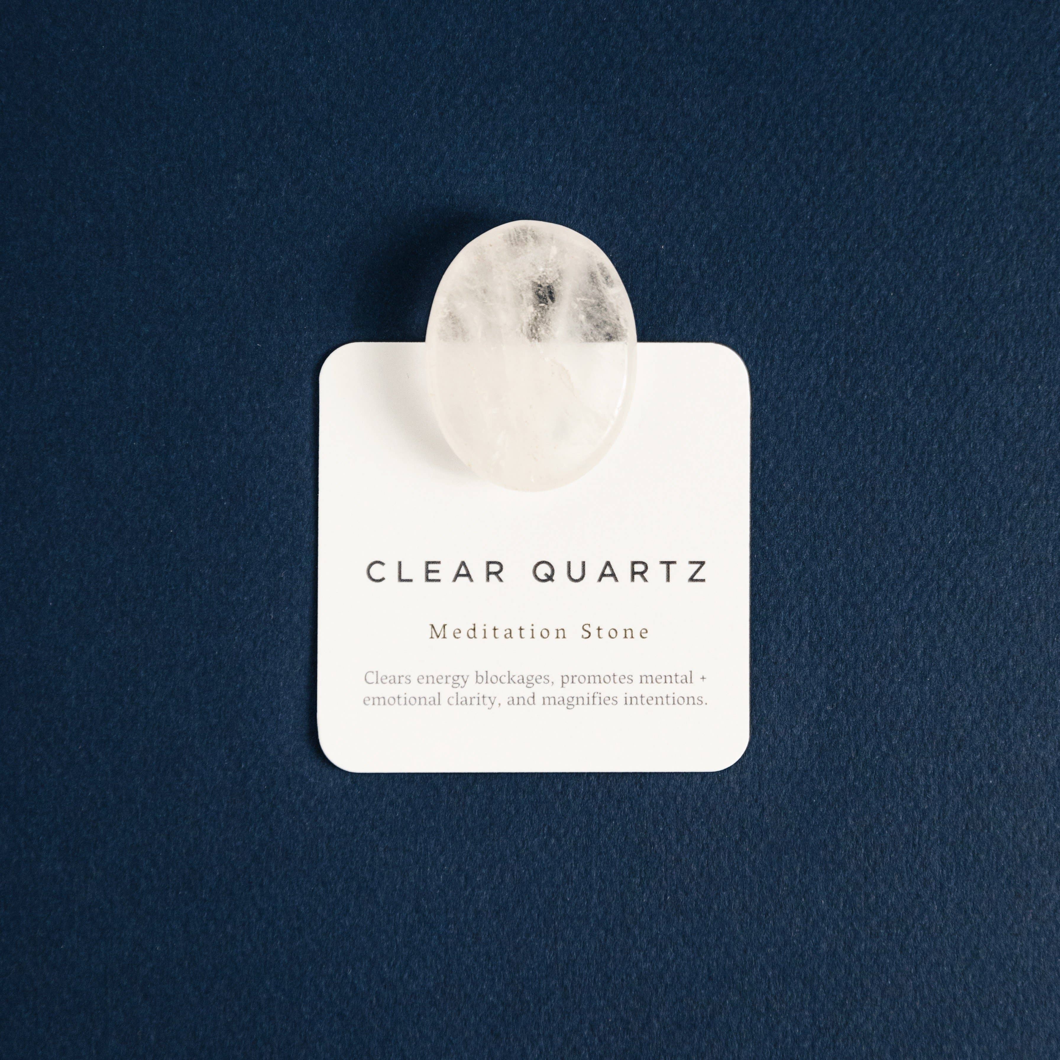 Clear Quartz - Meditation Stone