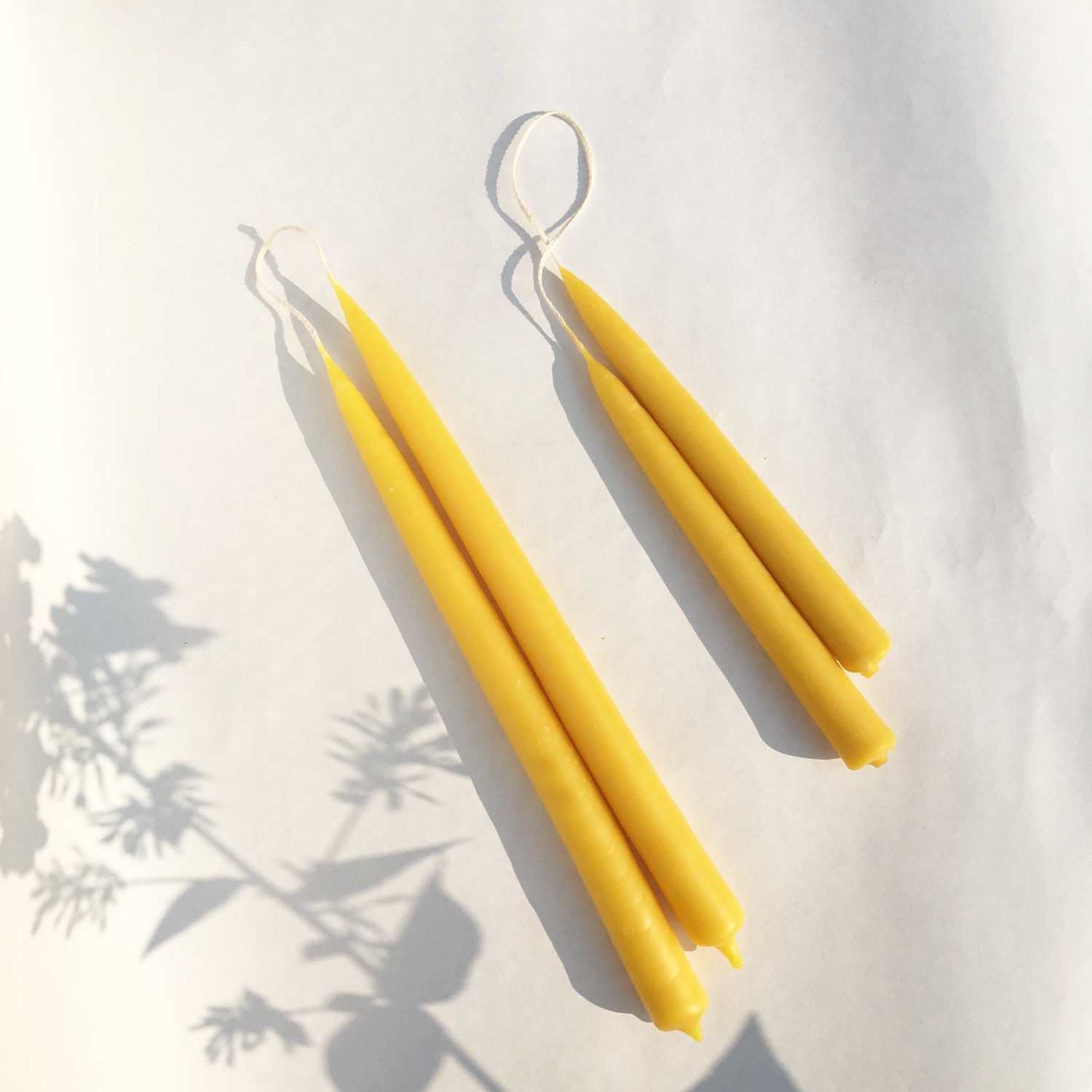 Hand Dipped Beeswax Tappers