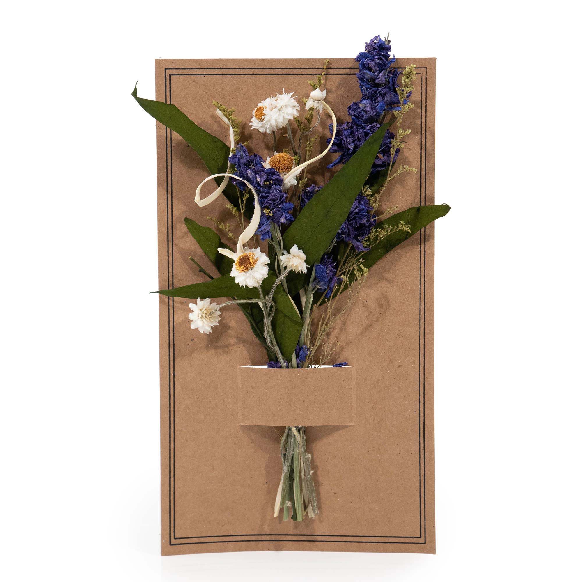 Eucalyptus & Purple Larkspur Petit Bouquet