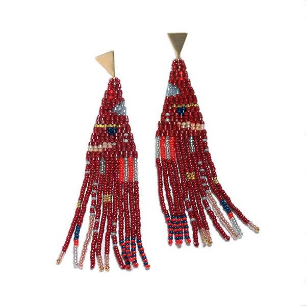 Tulum Earring in Ruby