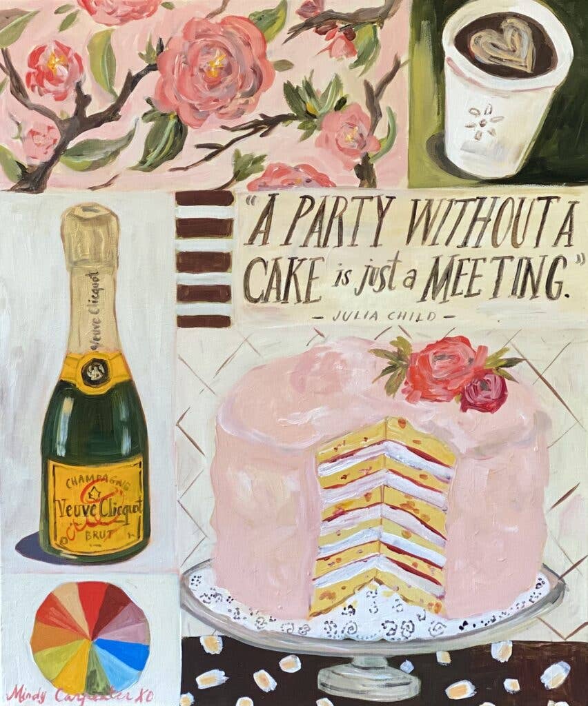 Cake Meeting Greeting Card