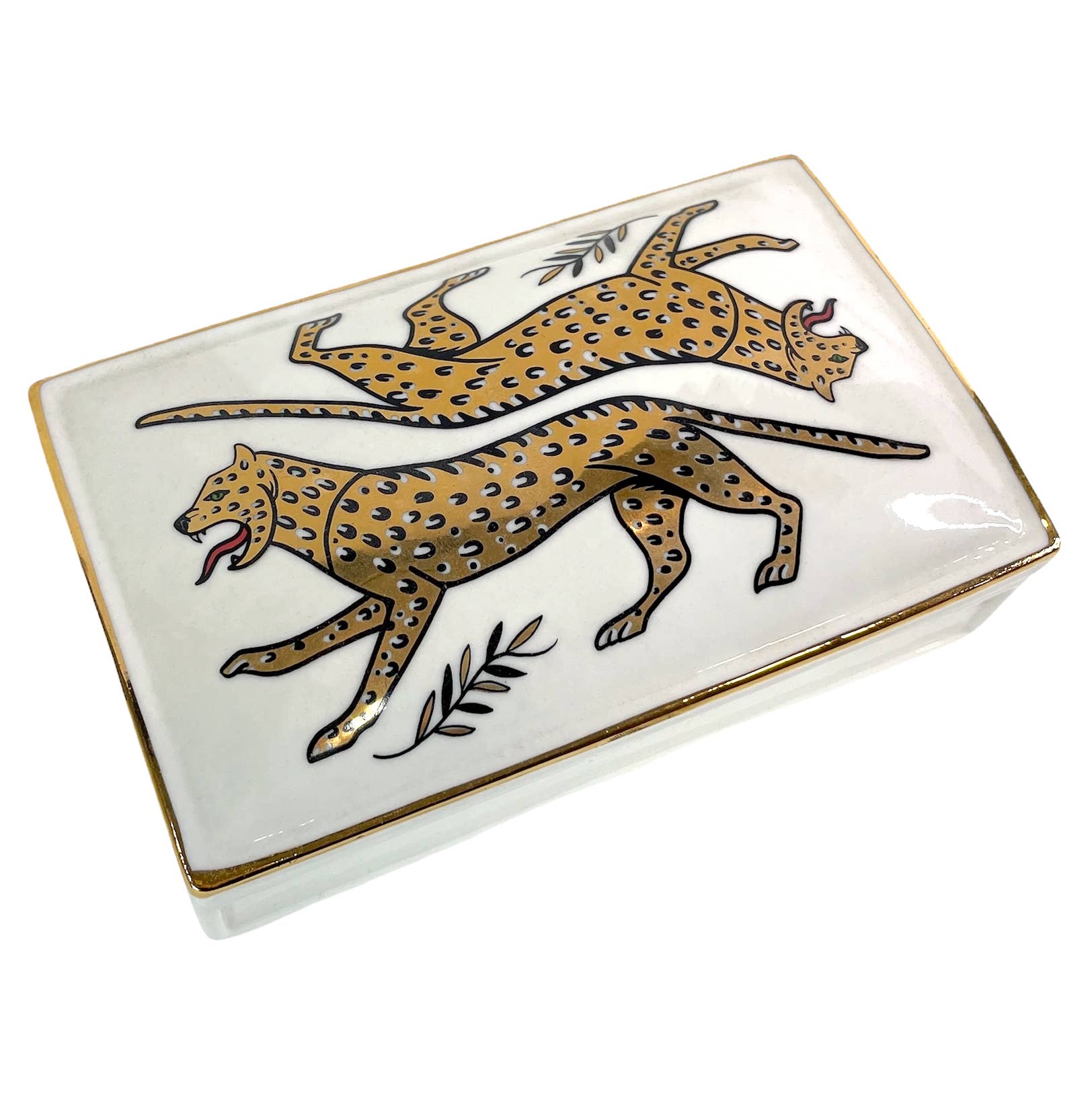 Duo Leopard Ceramic Box