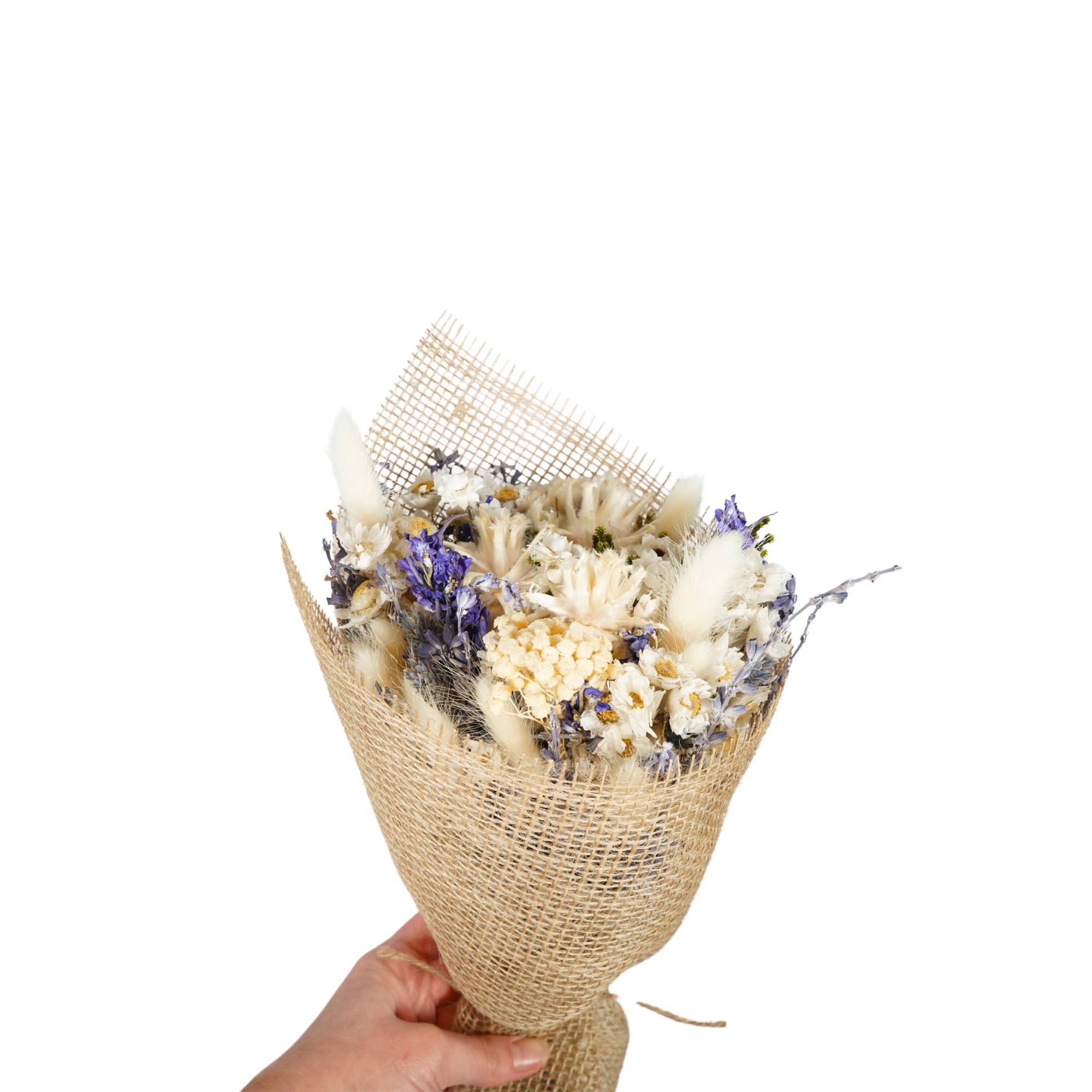 White and Blue Small Field Bouquet